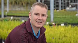 Bruce Harnett of Kernock Park Plants which plans to be 100% peat free by 2025